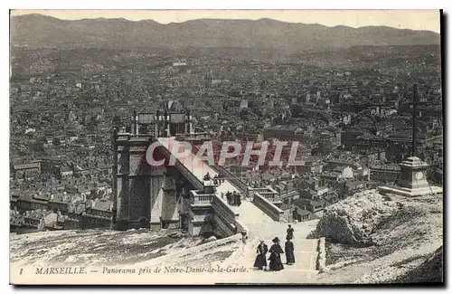 Ansichtskarte AK Marseille Panorama pris de Notre Dame de la Garde