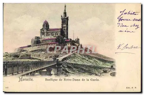 Cartes postales Marseille Basilique de Notre Dame de la Garde