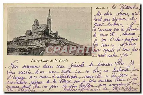 Cartes postales Marseille Notre Dame de la Garde