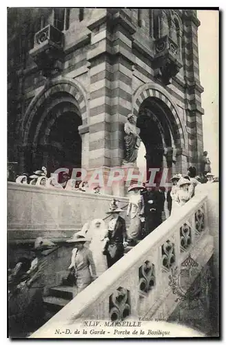 Ansichtskarte AK Marseille N D de la Garde Porche de la Basilique