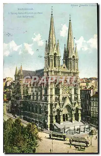 Ansichtskarte AK Marseille L'Eglise Saint Vincent de Paul Les Reformes