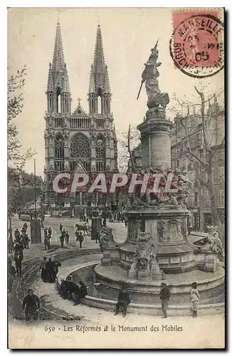 Cartes postales Marseille Les Reformes et le Monument des Mobiles