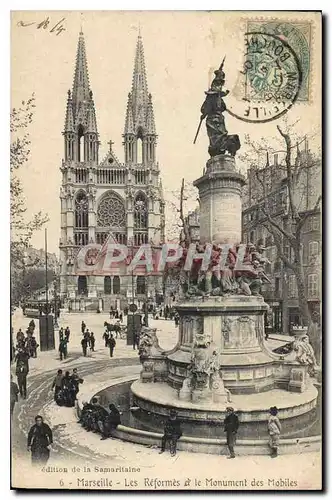 Cartes postales Marseille Les Reformes et le Monument des Mobiles