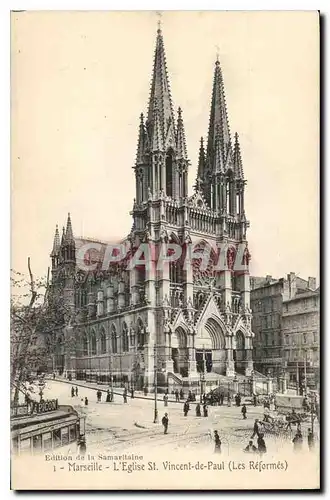 Cartes postales Marseille L'Eglise St Vincent de Paul Les Reformes