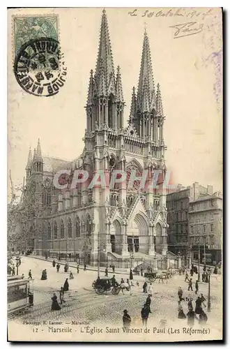 Ansichtskarte AK Marseille L'Eglise Saint Vincent de Paul Les Reformes