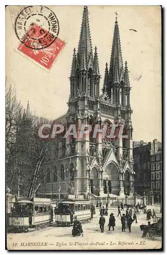 Ansichtskarte AK Marseille Eglise St Vincent de Paul Les Reformes