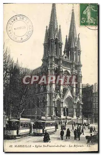 Ansichtskarte AK Marseille Eglise St Vincent de Paul Les Reformes