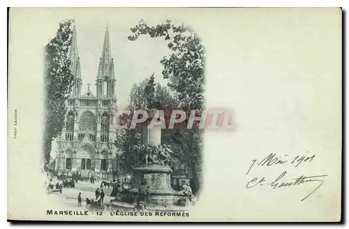 Cartes postales Marseille L'Eglise des Reformes