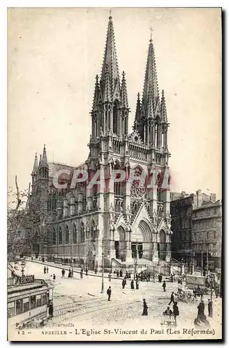 Cartes postales Marseille L'Eglise St Vincent de Paul Les Reformes