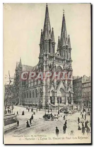 Ansichtskarte AK Marseille L'Eglise St Vincent de Paul Les Reformes