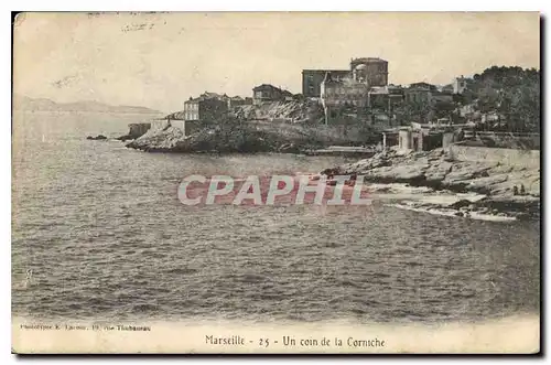 Cartes postales Marseille Un coin de la Corniche