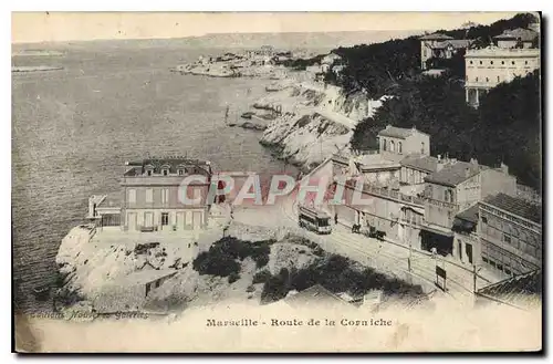 Cartes postales Marseille Route de la Corniche