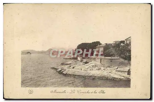 Cartes postales Marseille La Corniche et les Iles