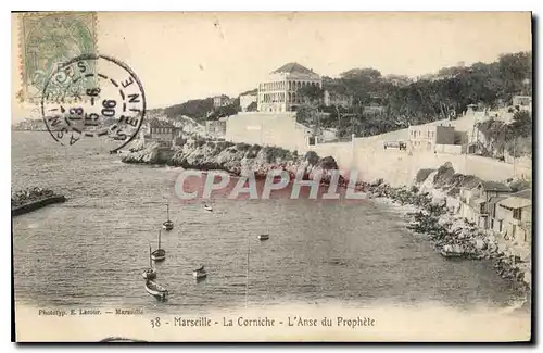 Ansichtskarte AK Marseille La Corniche L'Anse du Prophete