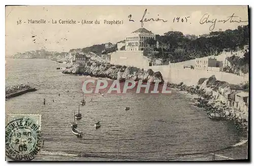 Ansichtskarte AK Marseille La Corniche Anse du Prophete