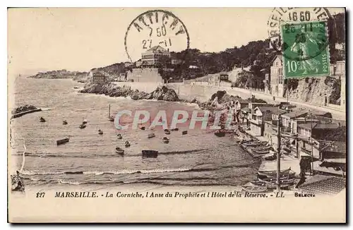 Ansichtskarte AK Marseille La Corniche L'Anse du Prophete et l'Hotel de la Reserve