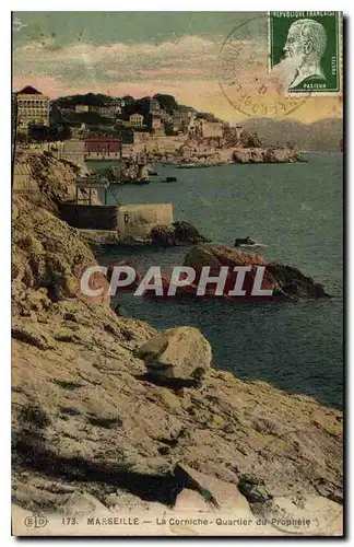 Cartes postales Marseille La Corniche Quatrier du Prophete