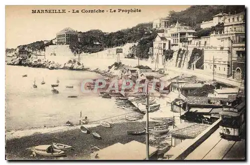 Ansichtskarte AK Marseille La Corniche Le Prophete Tramway