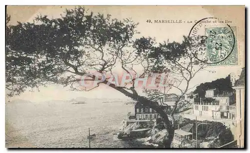 Cartes postales Marseille La Corniche et les Iles