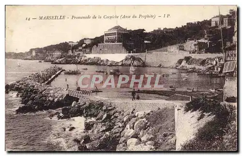 Ansichtskarte AK Marseille Promenade de la Corniche Anse du Prophete