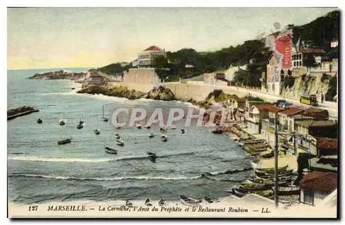 Ansichtskarte AK Marseille La Corniche l'Anse du Prophete et le Restaurant Roubion