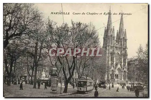 Ansichtskarte AK Marseille Cours du Chapitre et Eglise des Reformes