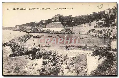 Ansichtskarte AK Marseille Promenade de la Corniche Le Prophete