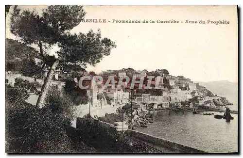 Ansichtskarte AK Marseille Promenade de la Corniche Anse du Prophete