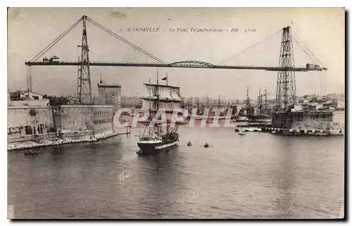 Ansichtskarte AK Marseille Le Pont Transbordeur Bateau