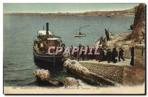 Ansichtskarte AK Marseille Le Chateau l'Arrivee des Touristes Bateau