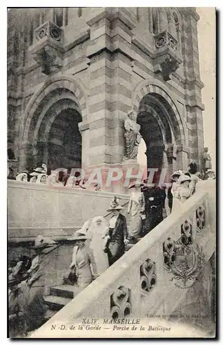 Ansichtskarte AK Marseille N D de la Garde Porche d la Basilique