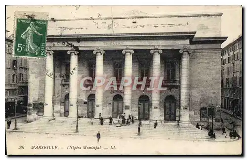 Cartes postales Marseille L'Opera Municipal