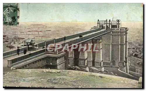 Cartes postales Marseille l'Ascenseur de Notre Dame de la Garde