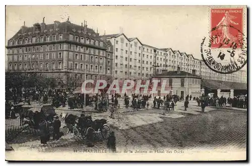 Cartes postales Marseille Place de la Joliette et Hotel des Docks