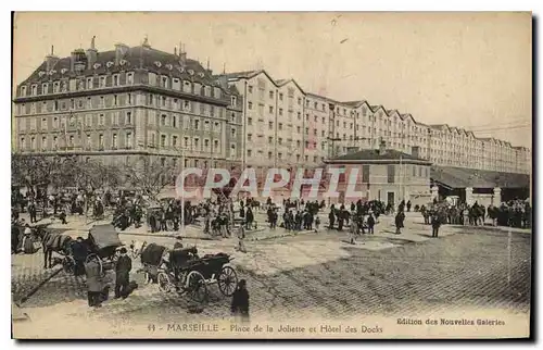 Cartes postales Marseille Place de la Joliette et Hotel des Docks