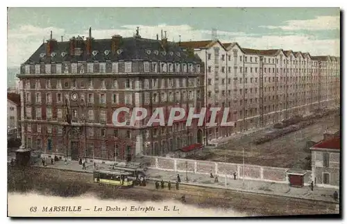 Cartes postales Marseille Les Docks et Entrepots