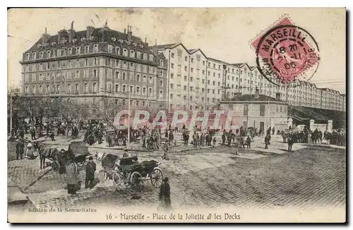 Cartes postales Marseille Place de la Joliette et les Docks