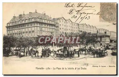 Cartes postales Marseille La Place de la Joliette et les Docks