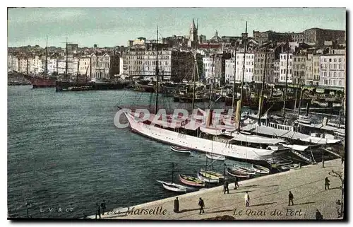 Cartes postales Marseille Le Quai du Port Bateaux