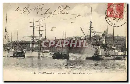 Cartes postales Marseille Un Coin du Vieux Port