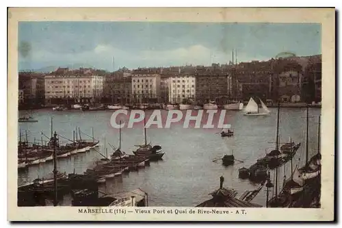 Ansichtskarte AK Marseille Vieux Port et Quai de Rive Neuve