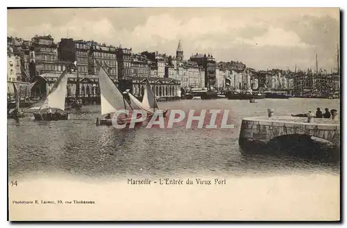 Cartes postales Marseille l'Entree du Vieux Port