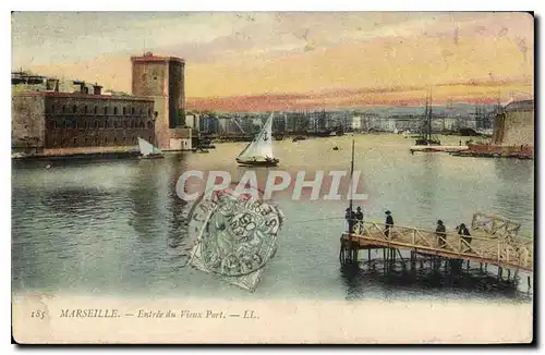 Cartes postales Marseille Entree du Vieux Port