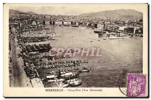 Cartes postales Marseille Vieux Port Vue Generale