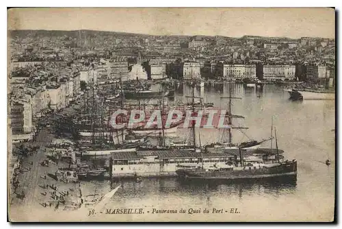 Cartes postales Marseille Panorama de Quai du Port