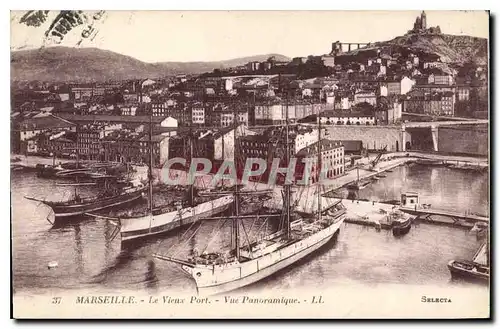 Ansichtskarte AK Marseille Le Vieux Port Vue Panoramique