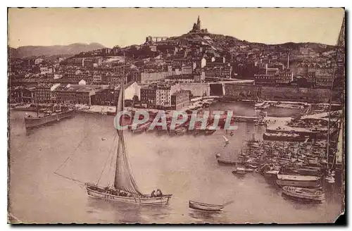 Cartes postales Marseille Bassin Carenage et N D de la Garde