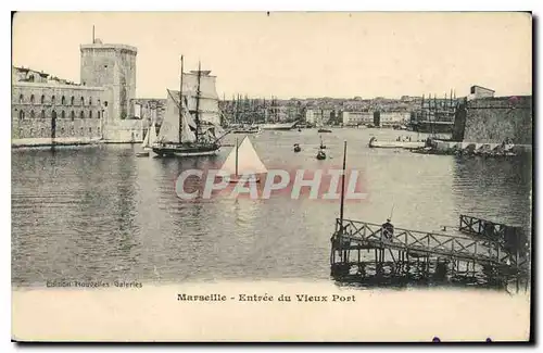 Cartes postales Marseille Entree du Vieux Port