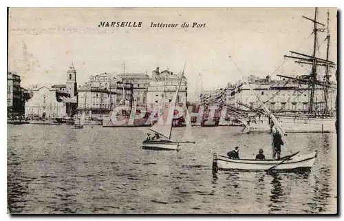 Cartes postales Marseille Interieur du Port