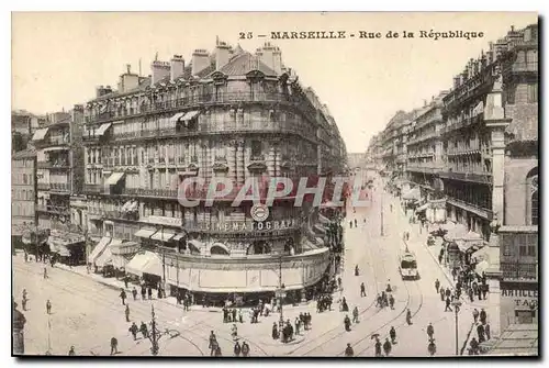 Cartes postales Marseille Rue de la Republique